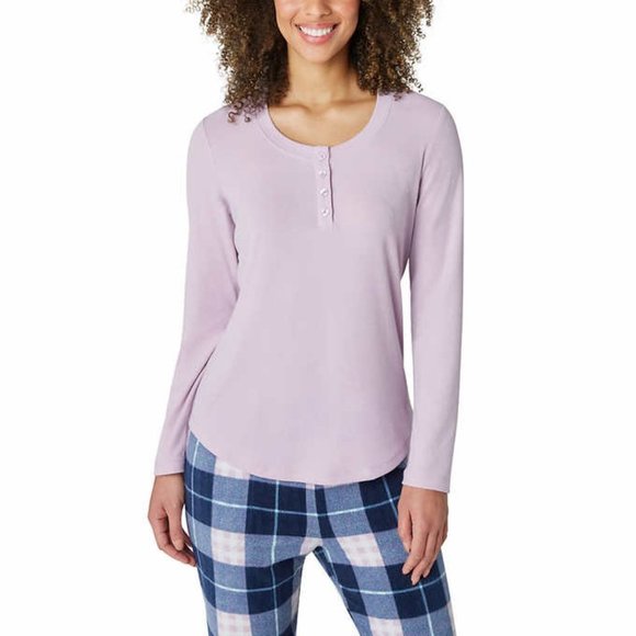 Eddie Bauer Ladies' 3-Piece Waffle Fleece Pajama Set - Picture 2 of 7